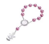 Cusstally Bracciali Bracciale Bianco Altro Perla Blu Scuro Regalo di gioielli (Color : Dark Pink)