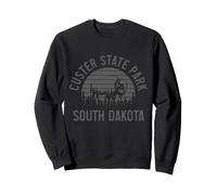 Custer State Park, South Dakota, Bison Vintage Pride Felpa