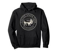 Custer State Park, South Dakota, Bison Vintage Pride Felpa con Cappuccio