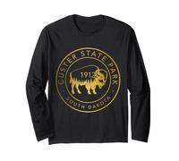 Custer State Park, South Dakota, Bison Vintage Pride Maglia a Manica