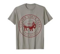 Custer State Park, South Dakota, Bison Vintage Pride Maglietta