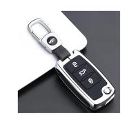 Custia Portachiavi Auto 3 Pulsanti Per VW Per Golf Per Jetta Per POLO Per Skoda Per Yeti Per Superb Per Rapid Per Octavia(Gray,Model 1)