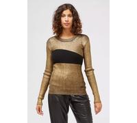 Custo Barcelona Gold Wool Women Sweater - IT44|L