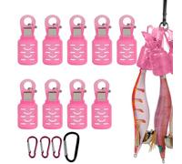 Custode del gancio della canna da - Copri ganci per calamari da 9 pezzi con fibbia | Coperture per esche da, strumenti per scatole per attrezzatura da a mosca con ghiaccio d'acqua di mare