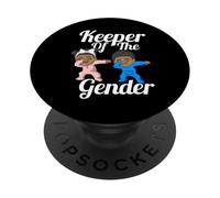 Custode del Genere Nero Bambino Sesso Rivela Partito Coppia PopSockets PopGrip Adesivo