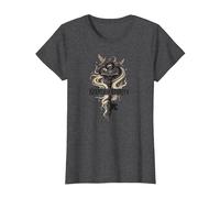 Custode delle storie: Chiave Magica per i regni letterari Maglietta, Donna, Grigio Scuro, 3XL
