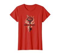 Custode delle storie: Chiave Magica per i regni letterari Maglietta, Donna, Rosso, 3XL