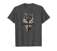 Custode delle storie: Chiave Magica per i regni letterari Maglietta, Uomo, Grigio Scuro, 6XL