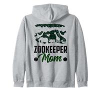 Custode dello Zoo Mamma Lavoro Zookeeper Mantenere Felpa con Cappuccio