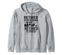 Custode in Pensione Anche Il Mio mocio è in Pensione Felpa con Cappuccio