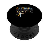 Custode Un ruolo chiave in così tante vite Apprezzamento Janitor PopSockets PopGrip Adesivo