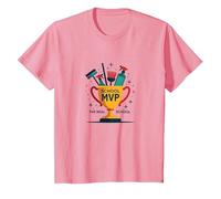 Custodi: Il Vero Trofeo MVP Scuola Divertente Apprezzamento Maglietta, Bambini, Rosa, 4 Anni