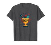 Custodi: Il Vero Trofeo MVP Scuola Divertente Apprezzamento Maglietta, Uomo, Grigio Scuro, 4XL