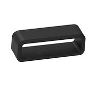 Custodi per cinturino per orologio, 18 mm/20 mm/22 mm, in silicone, passanti per cinturino per orologio, in gomma nera, anelli di ricambio per orologi sportivi intelligenti, colore nero 22