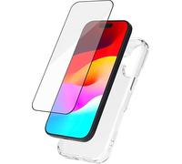 Custodia 2 in 1 per iPhone 17, morbida e trasparente, pellicola protettiva 2.5D + SmartFrame, certificata GRS Bigben