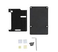 Custodia 3 Modello B B+ Lega di alluminio nera CNC Shell Ossidazione anodica Dissipazione di calore passiva Design aperto Elegante copertura protettiva per 3 B e B+