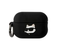 Custodia 3D con testa di Choupette in silicone di Karl Lagerfeld, nera - AirPods Pro 2