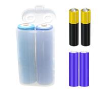 Custodia a batteria trasparente, scatola di immagazzinaggio della batteria trasparente | Porta batteria AAA | Custodia di immagazzinaggio organizzatori di contenitori portatili con coperchio per