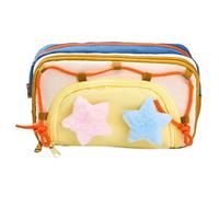 Custodia a con 8 scomparti - Tessuto di grande capacità Borsa a | Organizzatore di cancelleria per il righello Eraser Marker Sticky Notes Student Teacher College Christmas Birthday, blu