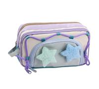 Custodia A , Con Archiviazione A Grande Capacità, 21x11 Cm, Borsa Della Cartoleria Multi Compartimento, Borsa Per Gomma A Penna Marcatore, Design Elegante, Per Righello, Gomma, Marcatore, Note A