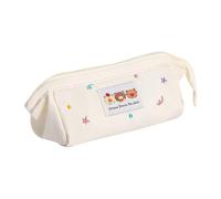 Custodia a - Custodia a penna 8.27x2.76in per forniture di articoli di cartoleria, organizzatore portatile con funzionalità con cerniera, borsa cosmetica per marcatore, donne, bambini, studenti