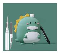 Custodia a forma di dinosauro per Airpod Pro/Pro 2 Gen 2023/2022/2019, divertente custodia in 3D con kit di pulizia e portachiavi per Apple Airpo