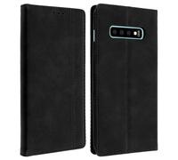Custodia Galaxy S10 Portafoglio Funzione Supporto Vintage Collection Nero