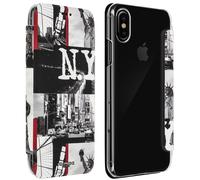 Custodia a libro Akashi New York per iPhone X/XS