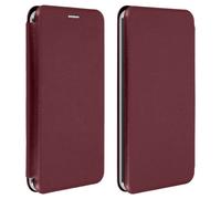 Custodia a Libro Avizar con Scorrevole Bordeaux per Smartphone da 4,8" a 5,3"