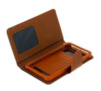 Avizar, Custodia Portafoglio Fancy Style per Smartphone Taglia L, Marrone