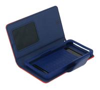 Custodia a libro Avizar rossa/blu per smartphone max. 152x145x76 mm