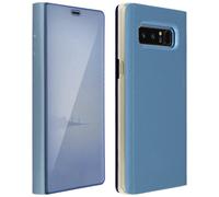 Custodia a libro Avizar traslucida blu effetto specchio per Samsung Galaxy Note 8