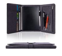Custodia a libro compatibile con Rocketbook Everlast Fusion, organizer multiuso in tessuto per uomo e donna, con passante per penna/tasca per tel