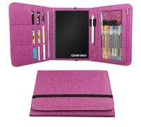 Custodia a libro compatibile con Rocketbook Everlast Fusion, organizer per notebook multi formato A5, passante per penna/porta biglietti da visita, 24,4 x 18,8 cm (dimensioni executive)