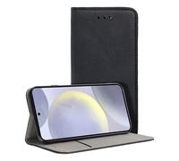 Custodia Flip Cover a libro in tinta unita nera per Samsung Galaxy S24