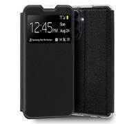 Cool Funda Flip Cover Tipo Libro Liso Negro para Samsung A155 Galaxy A15/A15 5G