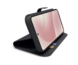 Custodia a libro con supporto stand e superficie soft touch per Samsung S26