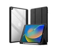 Custodia tablet Crong PrimeFolio per Apple iPad 10.2" nera trasparente