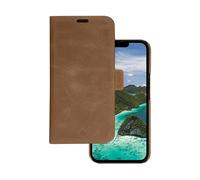 DBRAMANTE1928 LYNGE CUSTODIA A LIBRO per Apple iPhone 14 Plus, Marrone chiaro
