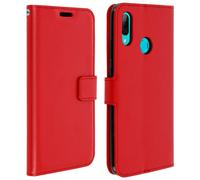 Custodia a portafoglio Avizar vintage rossa per Huawei P Smart 2019/Honor 10 Lite