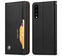 Custodia a libro in pelle nera Avizar per Huawei P20 Pro
