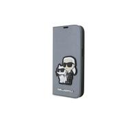 Custodia a libro Karl Lagerfeld argento per iPhone 14 Pro Max