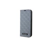 Custodia a libro Karl Lagerfeld in pelle Saffiano argento per iPhone 14 Pro Max
