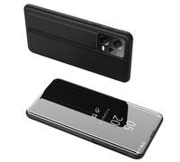 Custodia a libro lucida per Xiaomi Redmi Note 12 Pro+ Clear View Case nera