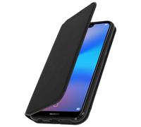 Custodia a libro nera Avizar con chiusura magnetica per Huawei P20 Lite