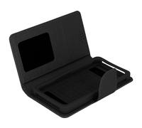 Avizar, Custodia Portafoglio Fancy Style per Smartphone Taglia S, Nero