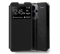 Custodia Flip Cover a libro nera tinta unita per Xiaomi Redmi Note 13 Pro Plus 5G