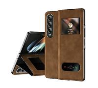 Custodia a libro per telefono compatibile con Samsung Galaxy Z Fold 4 5G, custodia a portafoglio in pelle con aletta magnetica sottile, protezione contro le cadute, custodia protettiva antiurto con