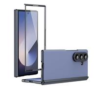 Custodia a Libro per Telefono Slim Fit for Samsung Galaxy Z Fold 7 Case with Screen Protector, Shockproof Case Rugged Protective Phone Cover Full Protective Cases Cover Protettiva(Dark Blue)