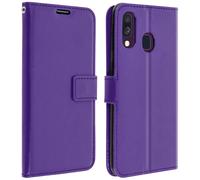 Custodia a libro Samsung Galaxy A40 Portacarte Funzione supporto - Viola
